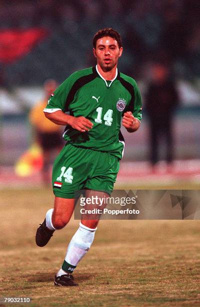Football, 2002 World Cup Qualifier, African Second Round, Group C, 28th January 2001, Cairo, Egypt, Egypt 0 v Morocco 0, Egypt+s Hazem Emam
