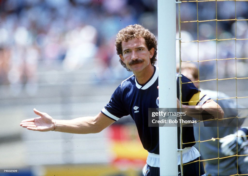 1986 World Cup Finals. Queretaro, Mexico. 8th June, 1986. West Germany 2 v Scotland 1. Scotland's Graeme Souness.