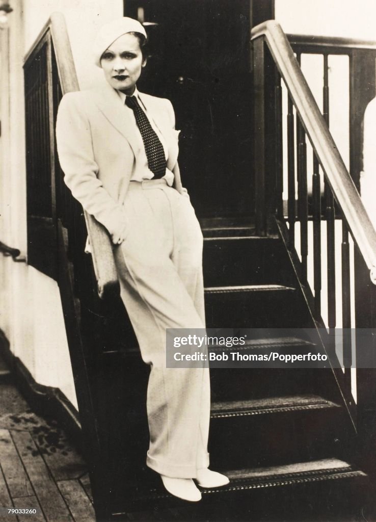 Actress And Singer Marlene Dietrich