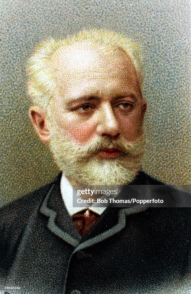 Colour illustration. Music/ Composers. Pyotr Tchaikovsky, Russian composer. (1840-1893).