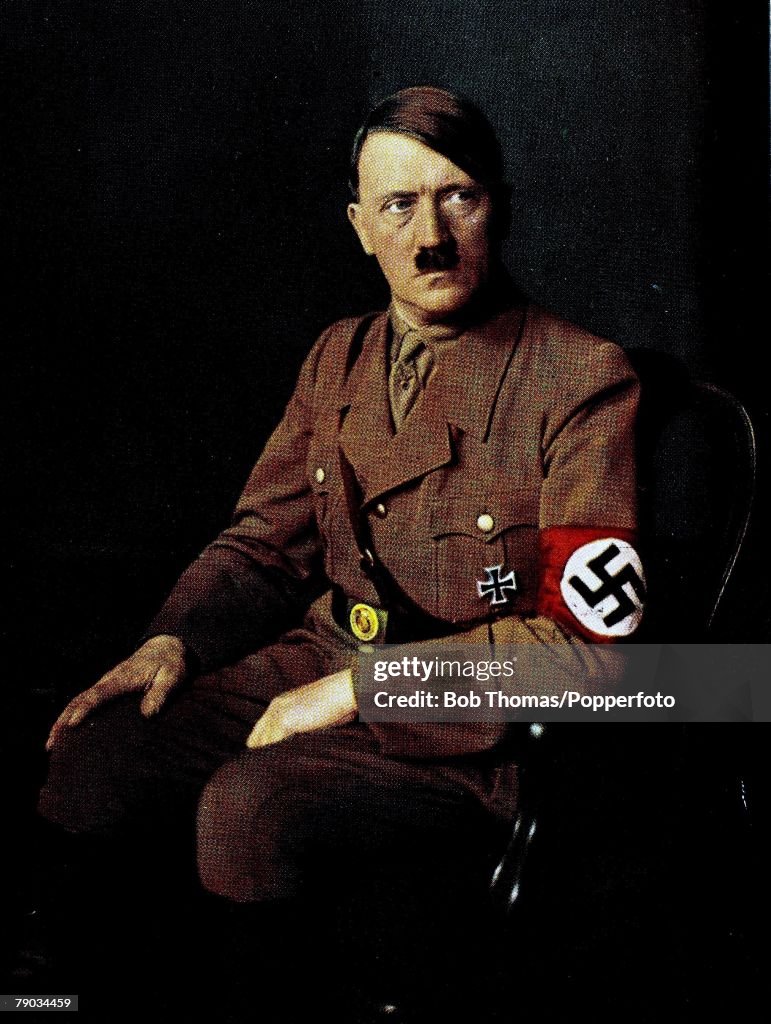 Politics. Circa 1930's. A portrait of Adolf Hitler, German leader and Nazi dictator,(1889-1945).