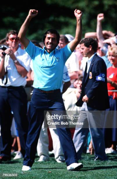 Sport, Golf, The Ryder Cup, Muirfield Village, Ohio, 25th-27th September 1987, USA 13 v Great Britain and Europe 15, Great Britain and Europe's...