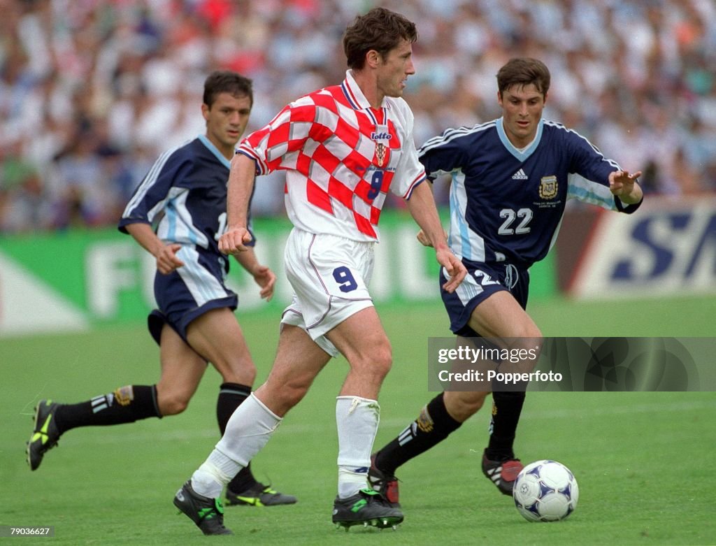 June 1998 World Cup Finals, Bordeaux, France, 26th June Argentina 1 v Croatia ...