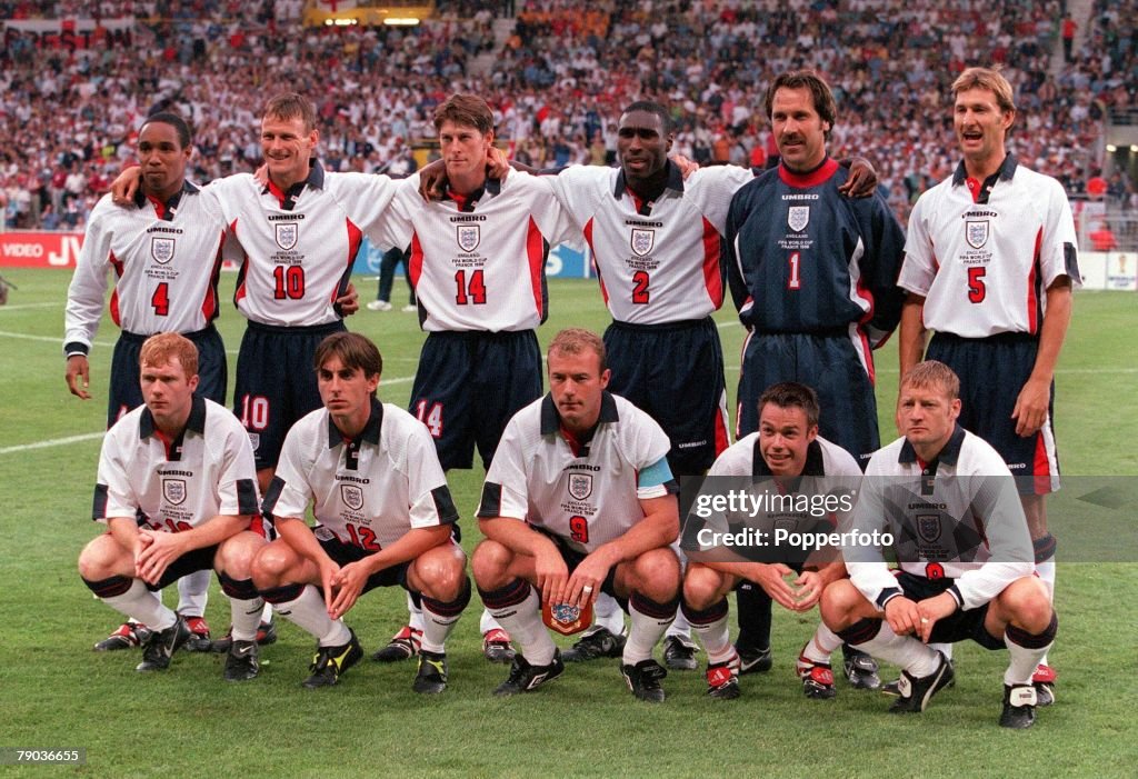 June 1998 World Cup Finals, Toulouse, France, 22nd June England 1 v Romania 2 ...