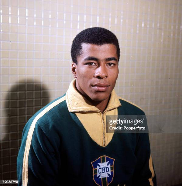 Sport, Football, Brazil's Jairzinho, one of the stars of the victorious Brazil team of the 1970 World Cup Finals in Mexico