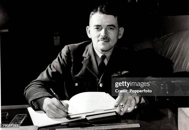 Popperfoto via Getty Images, The Book, Volume 1, Page: 74, Picture: 11, Frank Whittle, , the pioneer of the jet engine, pictured in 1944