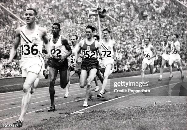 Popperfoto via Getty Images, The Book, Volume 1, Page 89, Picture 5, 1948 Olympic games, London, England, Mens 800 metres, A picture of a group of...