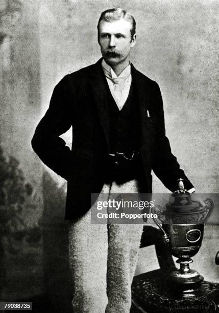 Sport, Tennis, All England Lawn Tennis Championships, Wimbledon, London, England, pic: 1890, R,H,Willoughby James Hamilton the 1890 Mens Singles...