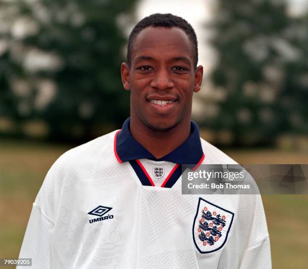 Sport, Football, 5th September 1993, A portrait of Arsenal and England's Ian Wright