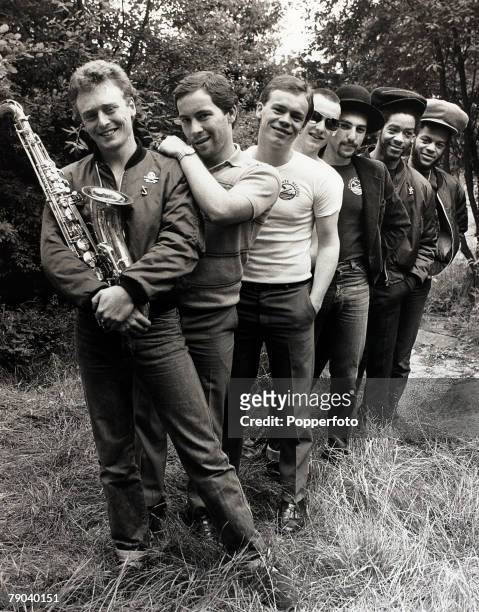 Music, Birmingham, England, 8th July 1980, English band UB40 are pictured before a concert in their home town