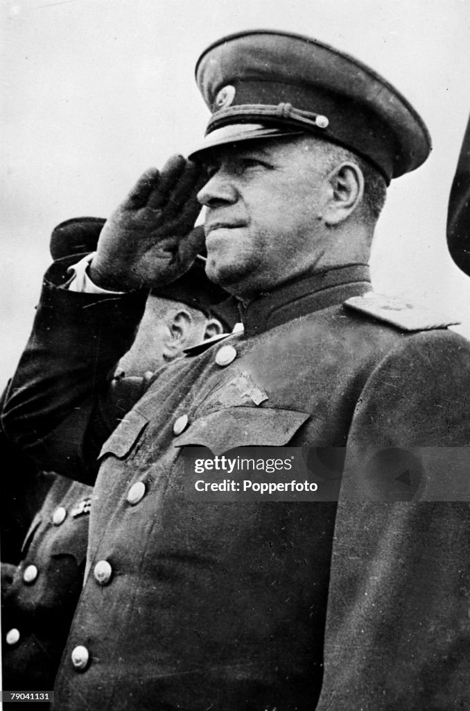 Soviet General Georgy Zhukov