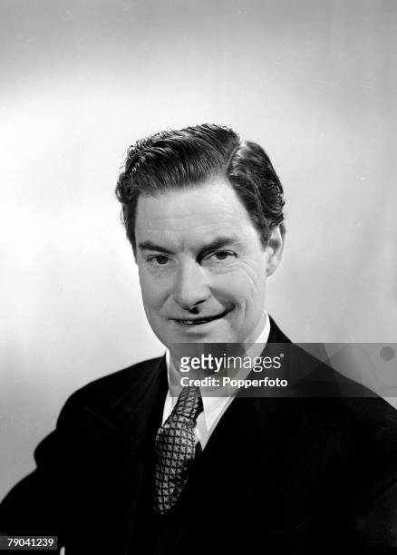 Cinema Personalities, pic: 1949, A portrait of Robert Donat, the English actor and film star who won an Oscar in the 1939 film "Goodbye Mr,Chips"