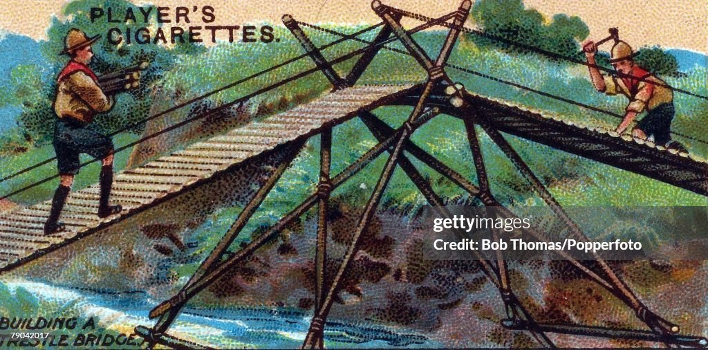 Scouting Rope Bridge Boy Scout Bridge Boy Scouts On A Rope Bridge, Mauritius Our Beautiful