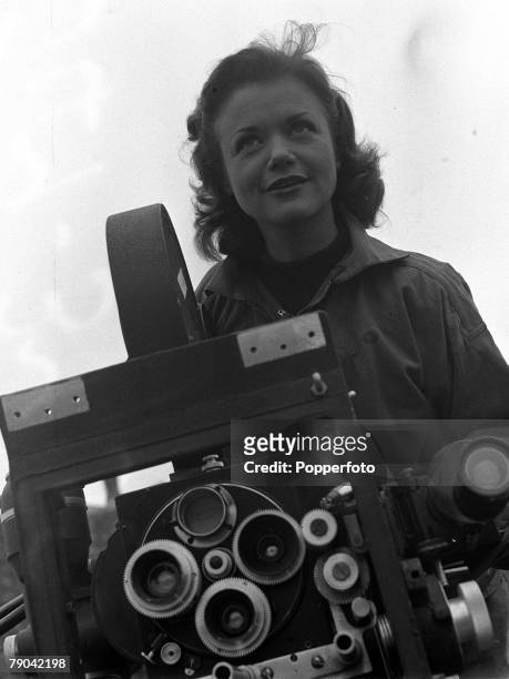 29th June 1946, Folkestone, Kent, A picture of French film actress Simone Simon making the film "Temptation Harbour,"