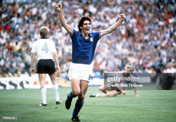 1982 World Cup Final. Madrid, Spain. 11th July, 1982. Italy 3 v West..., Nieuwsfoto's