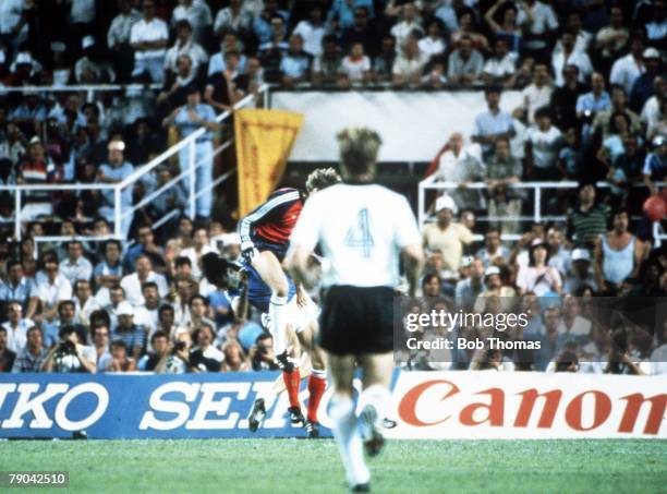 World Cup Finals, Semi-Final, Seville, Spain, 8th July West Germany 3 v France 3, , France's Patrick Battiston is seriously hurt following a...