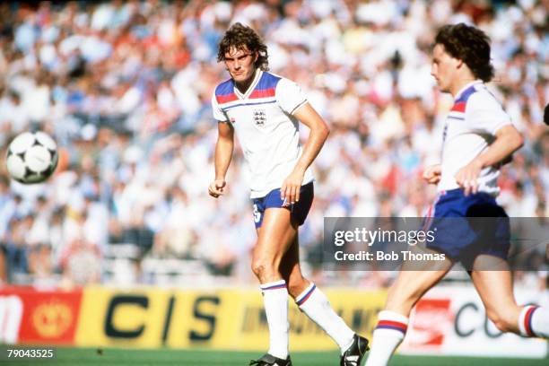 World Cup Finals, Bilbao, Spain, 25th June England 1 v Kuwait 0, England's Glenn Hoddle