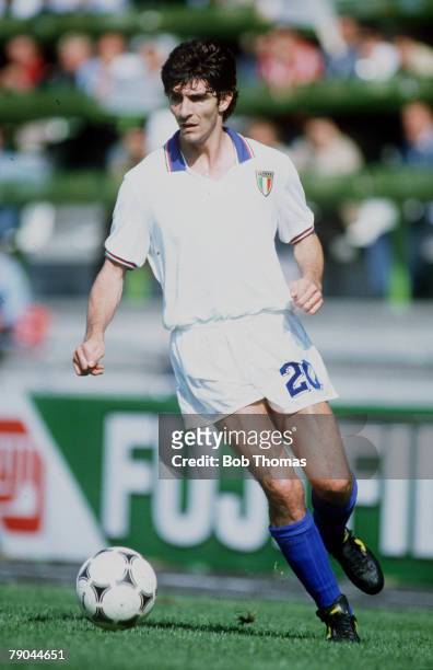 World Cup Finals, Vigo, Spain, 23rd June, 1982 Italy 1 v Cameroon 1, Italy's Paolo Rossi