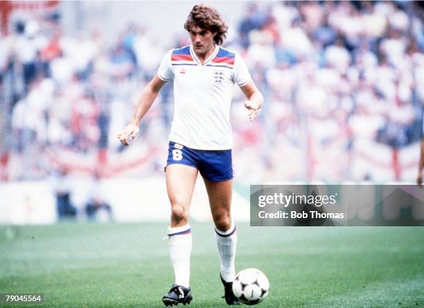 World Cup Finals, Bilbao, Spain, 20th JUne England 2 v Czechoslovakia 0, England's Glenn Hoddle