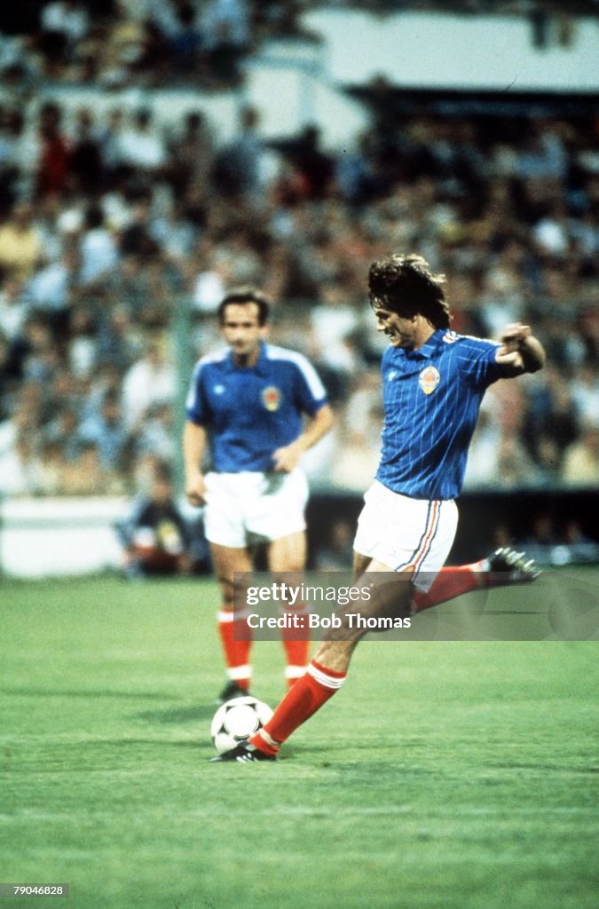 1982 World Cup Finals. Zaragoza, Spain. 17th June, 1982. Yugoslavia 0 v N.Ireland 0. Yugoslavia's Ivan Gudelj.