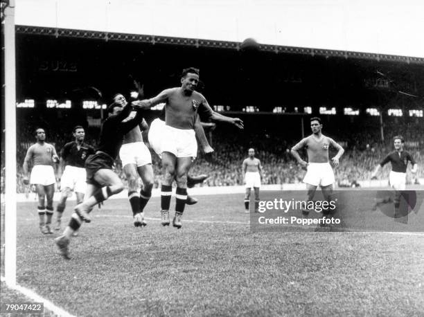 World Cup Final Paris, France, 19th June Italy 4 v Hungary 2, Italy defend their goal as Hungary attack