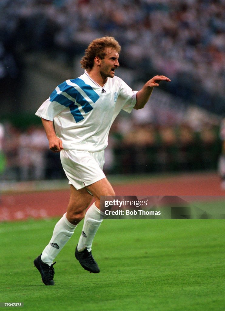 Football. UEFA Champions League Final. Munich, Germany. 26th May 1993. Marseille 1 v AC Milan 0. Marseille's Rudi Voller.