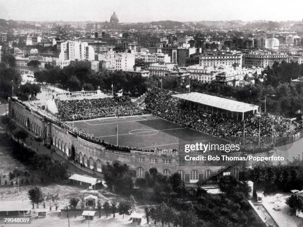 World Cup Final Rome, Italy, 10th June Italy 2 v Czechoslovakia 1, The scene at the Stadio Del PNF during the World Cup Final