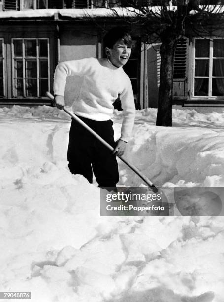 Crown Prince Alexander, the son of King Peter II of Yugoslavia and Queen Alexandra, the family living in exile at this time as Yugoslavia had become...