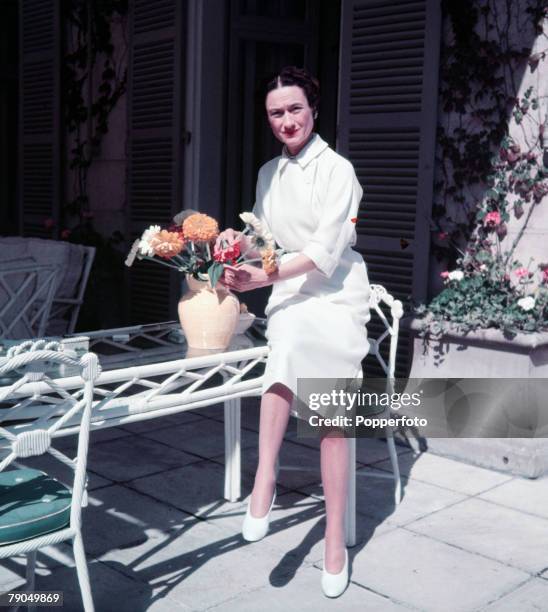 Biarritz, France The Duchess of Windsor is pictured at the villa she shares with her husband the Duke of Windsor