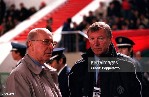 Sport, Football, Tokyo, Japan, 30th, November 1999, Toyota Intercontinental Cup, Manchester United 1 v Palmeiras 0, Manchester United Manager Alex...