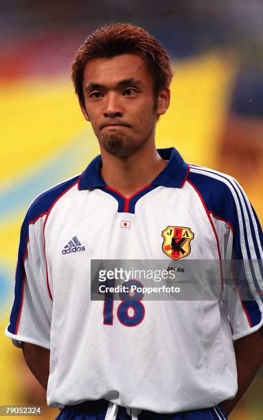 Football, FIFA Confederations Cup, 2nd June 2001, Niigata, Japan, Cameroon 0 v Japan 2, Japan's Kazuyuki Toda