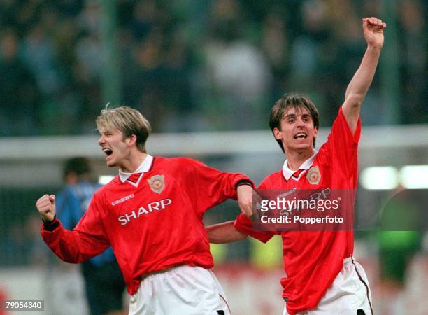 Champions League, 17th March 1999, San Siro Stadium, Milan, Italy, Quarter Final, Second Leg, Inter Milan 1 v Manchester United 1 , Manchester...