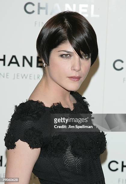 Actress Selma Blair arrives at the "Nuit de Diamants" hosted by Chanel Fine Jewelry at the Plaza Hotel on January 16, 2008 in New York City.