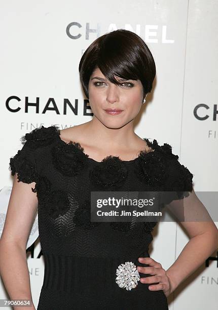 Actress Selma Blair arrives at the "Nuit de Diamants" hosted by Chanel Fine Jewelry at the Plaza Hotel on January 16, 2008 in New York City.