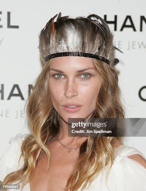 Erin Wasson arrives at the "Nuit de Diamants" hosted by Chanel Fine Jewelry at the Plaza Hotel on January 16, 2008 in New York City.