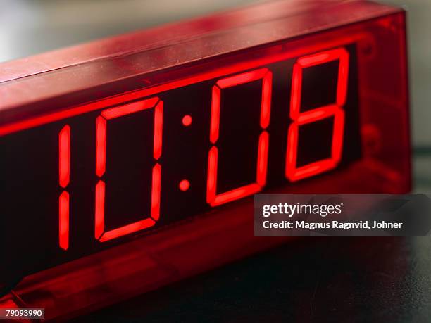 an alarm clock close-up. - alarm clock close up stock pictures, royalty-free photos & images