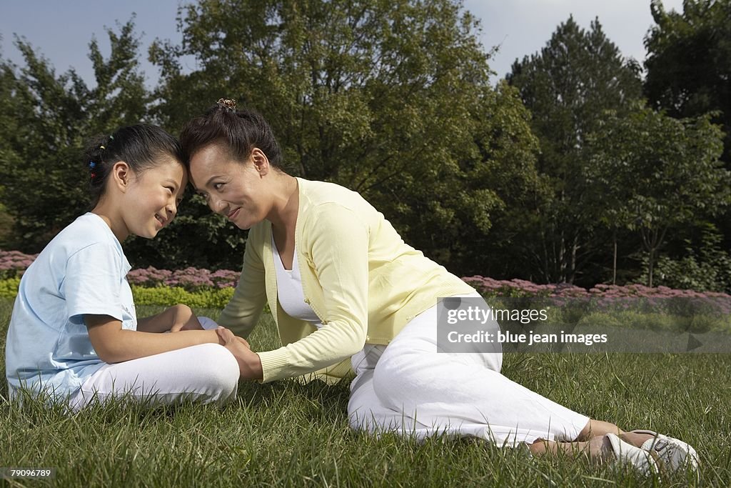 A mother and daughter spending quality time together.