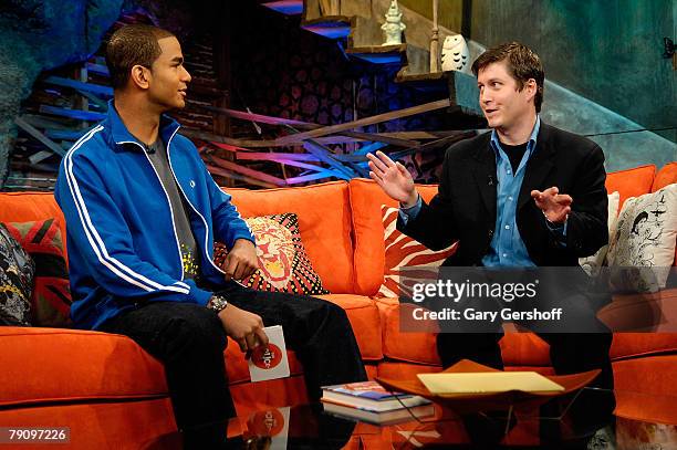 Sports Blogger Will Leitch Visits fuse's "The Sauce" With VJ Jared Cotter At The fuse Studios On January 17, 2008 in New York City.