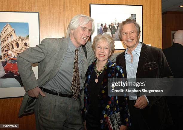 Photographer Douglas Kirkland, Mr. York's wife Patricia and actor Michael York attend the Grand Opening of the Academy of Motion Picture Arts and...