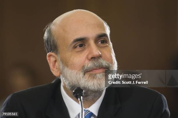 Federal Reserve Chairman Ben S. Bernanke testifies during the House Budget hearing on the economy. Bernanke and President Bush on Thursday endorsed...