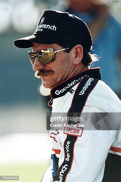 Legend Dale Earnhardt Sr. Won seven Cup points titles during his lengthy career. Earnhardt also won the Daytona 500 in 1998.