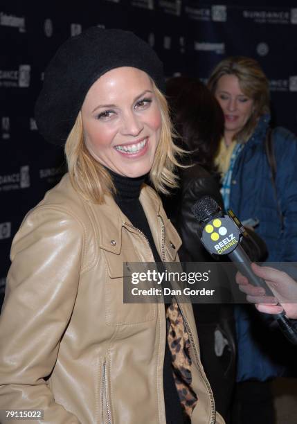 Actress Maria Bello attends the premiere of "The Yellow Handkerchief" during the 2008 Sundance Film Festival at the Eccles Theatre on January 18,...