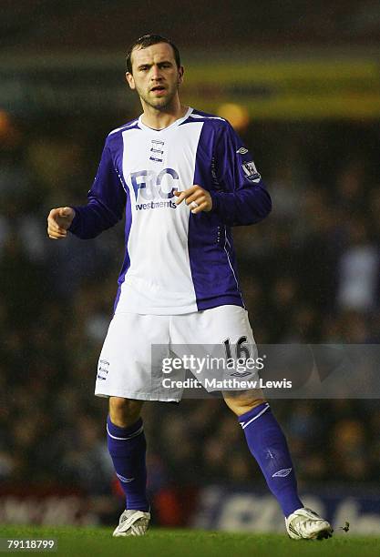 New signing James McFadden of Birmingham City looks on during the Barclays Premier League match between Birmingham City and Chelsea at St Andrews on...