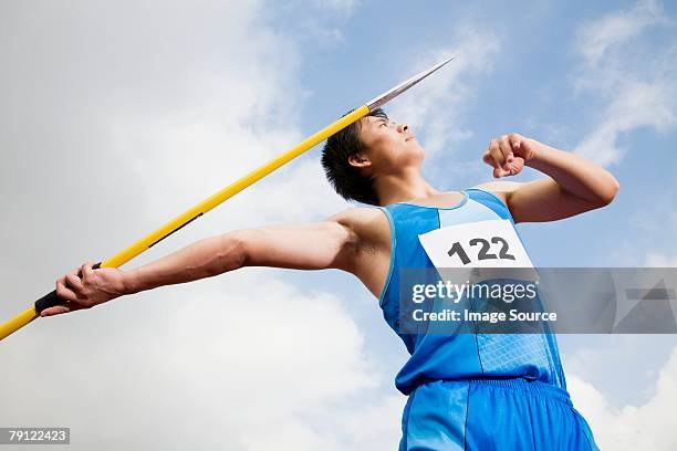javelin thrower - speerwurf stock-fotos und bilder
