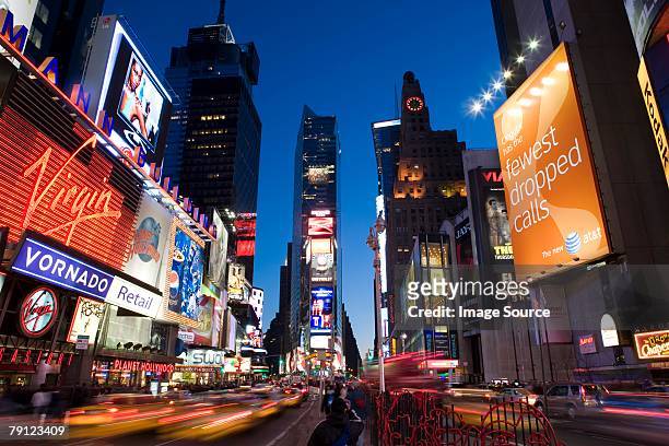 broadway and times square new york - broadway stock pictures, royalty-free photos & images