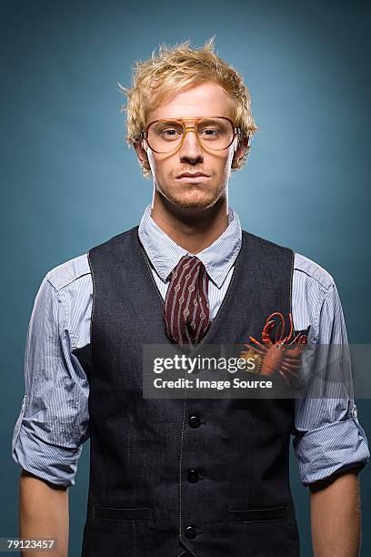 portrait of a young man - shirt pocket stock pictures, royalty-free photos & images