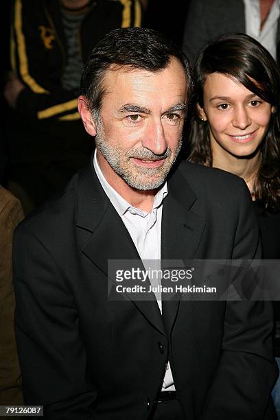 Actor Christophe Malavoy and his daughter attend the Emanuel Ungaro Paris Menswear Fashion week Autumn/Winter 2008/2009 Ready to Wear show at the...