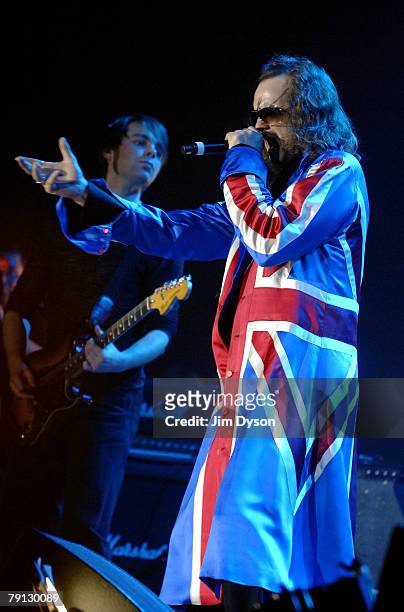 Clive Jackson, aka The Doctor, of Doctor and the Medics performs during the 'Number One Project' charity concert at the Echo Arena on January 19,...