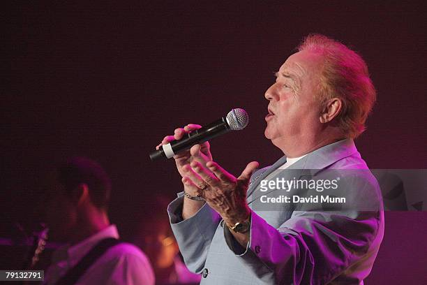 Gerry Marsden performs his classic songs at The Liverpool Echo Arena on January 19, 2008 in Liverpool, England.