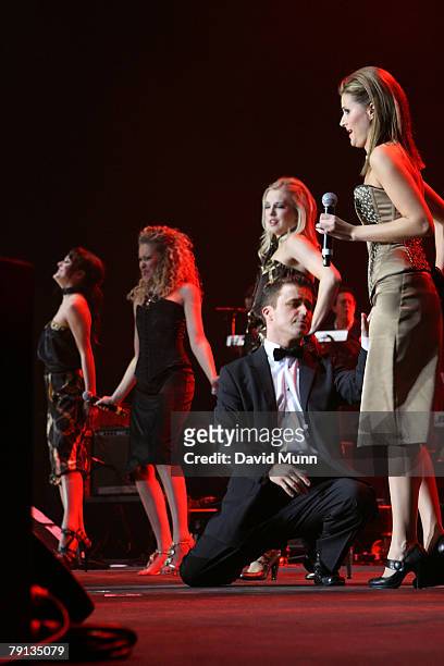 Cast of Hollyoaks with Craig Phillips perform at The Number One Project in The Liverpool Echo Arena, January 19, 2008 in Liverpool, England.